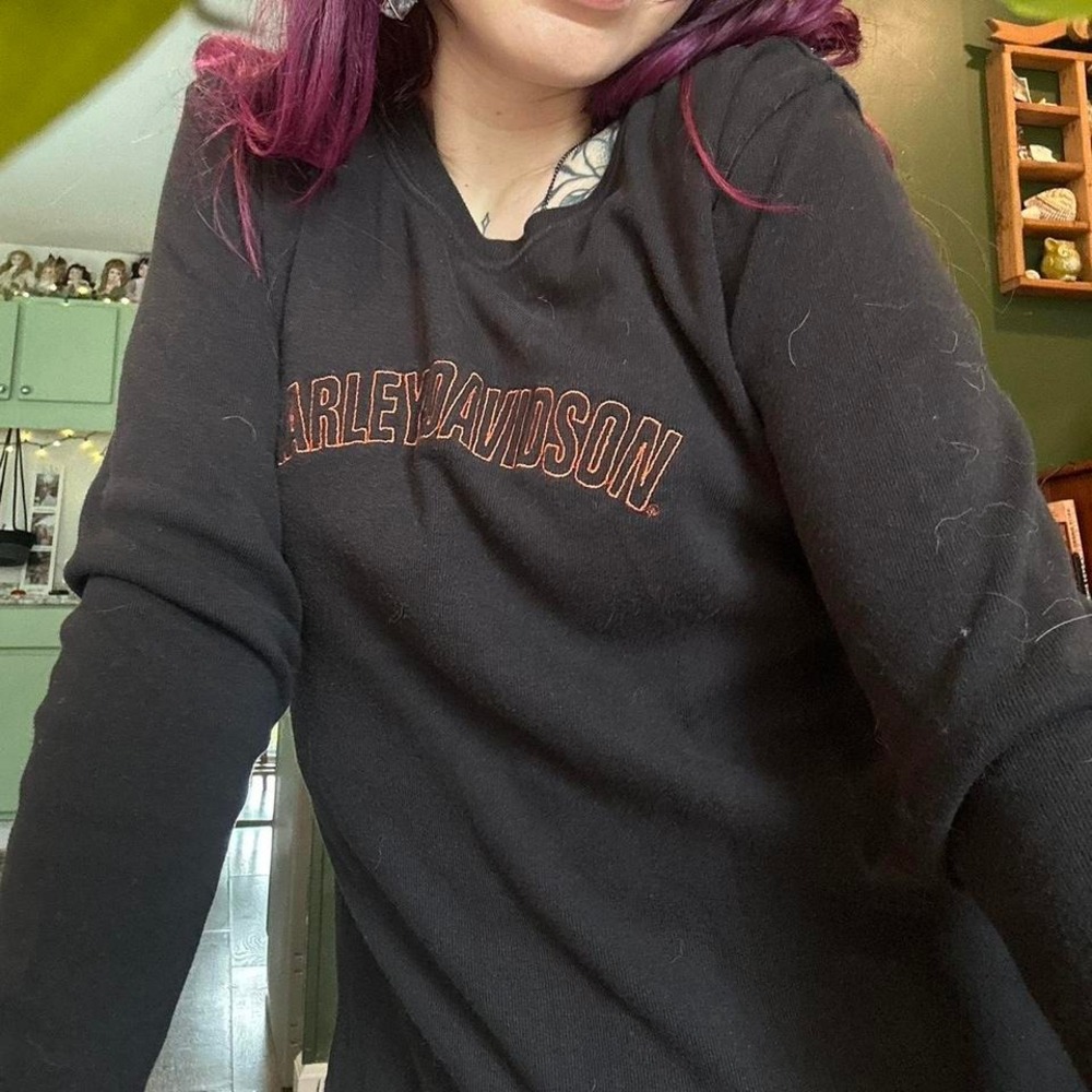 Harley Davidson long sleeve tee #bikerstyle true vintage and y2k - Picture 4 of 7